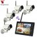 Yobang Security Wireless Video Surveillance System 7 Inch screen Monitor 4pcs HD Network DVR Home Security Waterproof IP